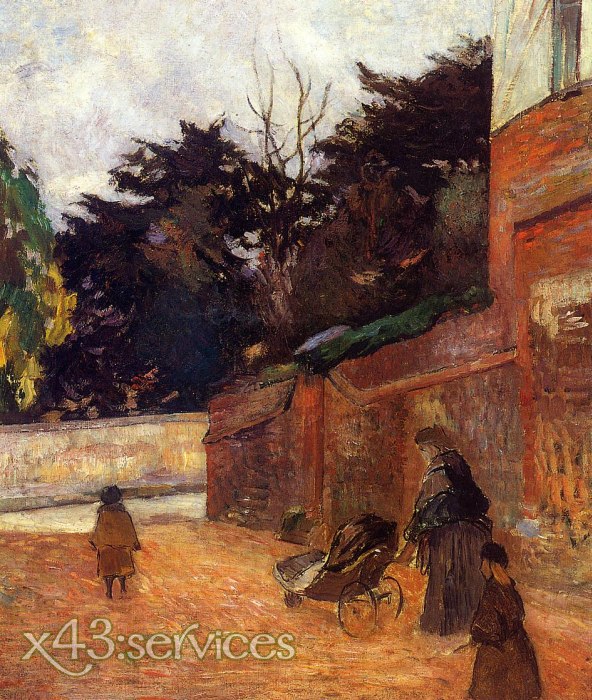 Paul Gauguin - Des Kuenstlers Kinder in Sackgasse Malherne